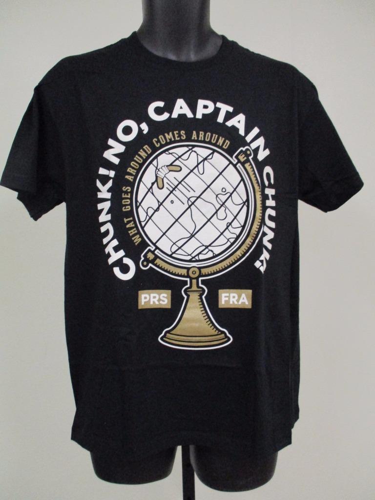 New Chunk! No Captain Chunk! Mens Sizes XS-S-M-L-XL-2XL-3XL Band Concert Shirt