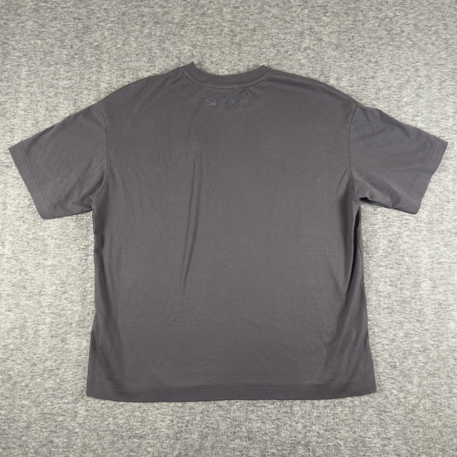 Staple Pigeon Shirt Mens Small Gray Zip Pocket Logo Streetwear Cotton SPG-TS-02