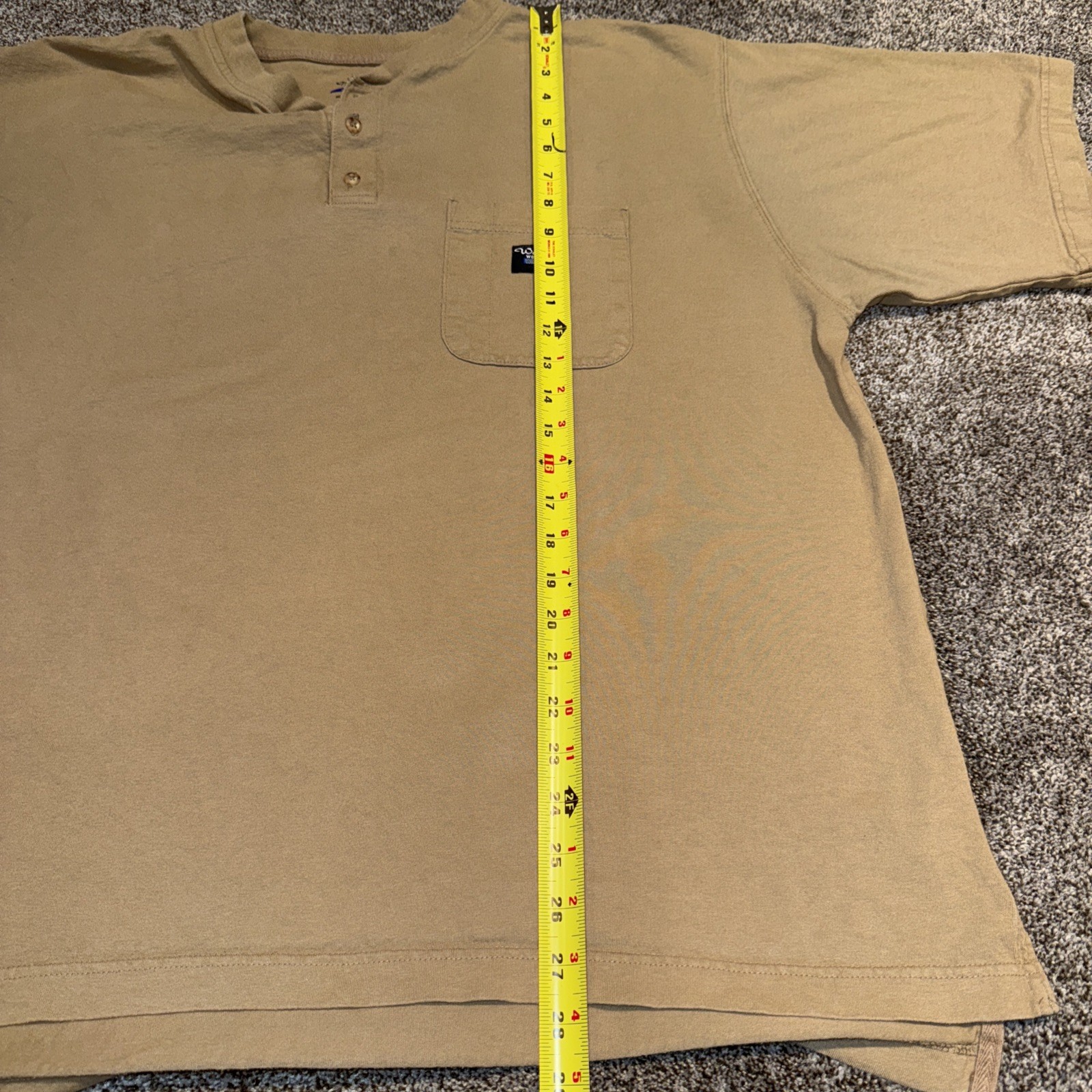 Walls Work Wear T-shirt Tan XL Basic Comfort Casual Streetwear Classic