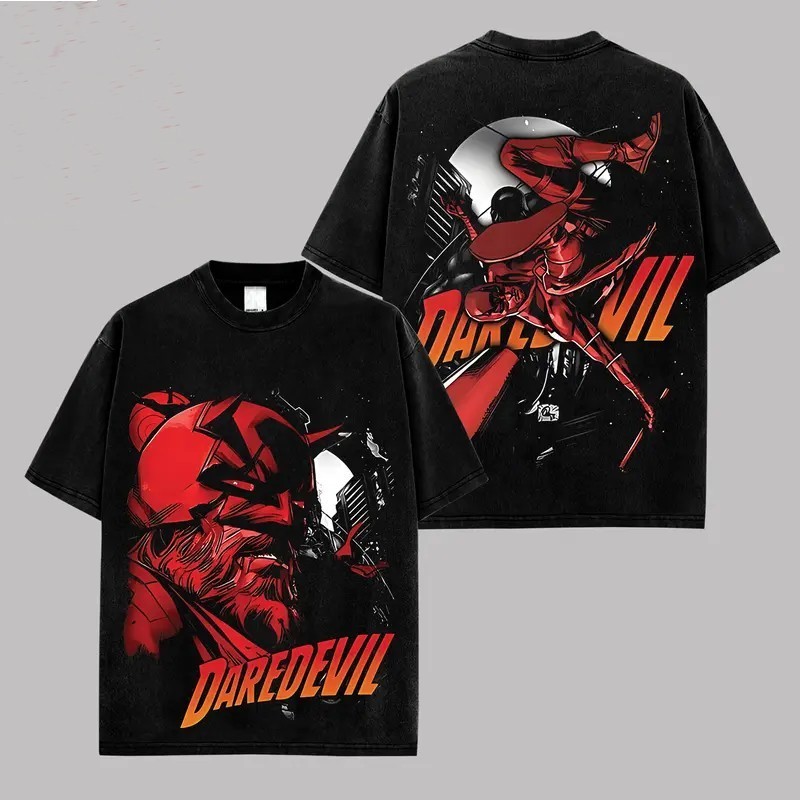 Daredevil The Man Without Fear Graphic T-Shirt Superhero Tee Funny Gift