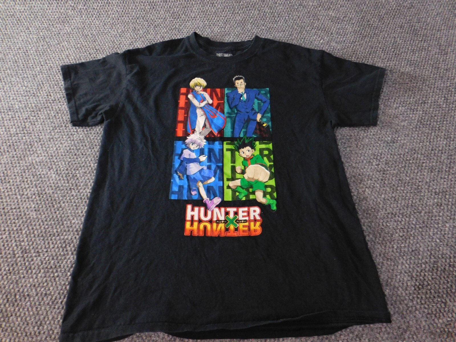 Hunter Hunter Mens Shirt Medium black anime graphic