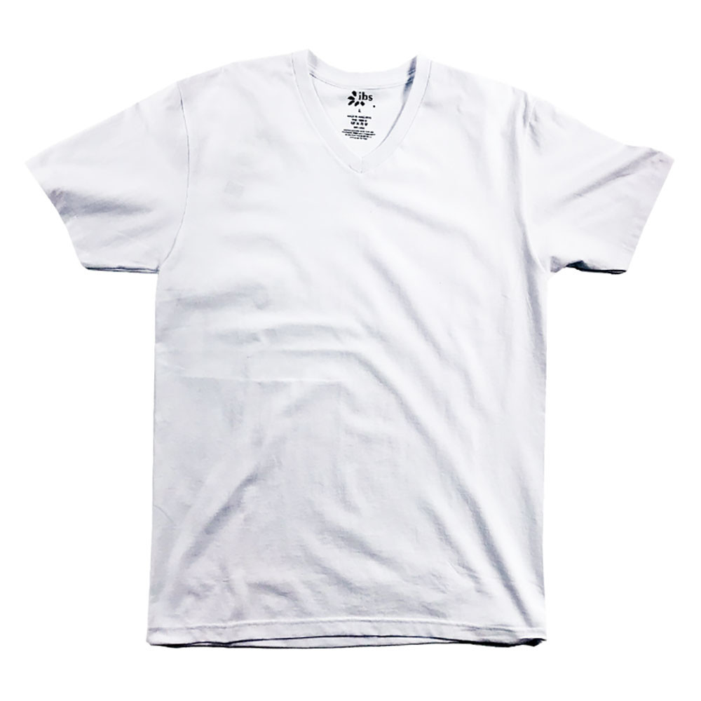 IBS HEAVYWEIGHT T SHIRT MENS SHORT SLEEVE V NECK S M L XL 2XL 3XL
