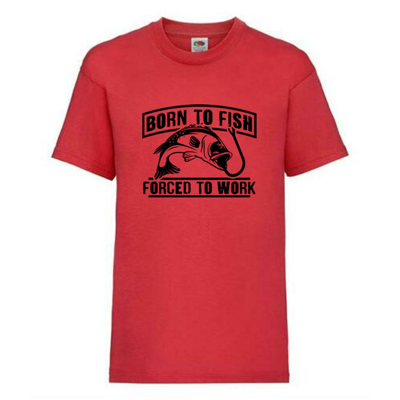 Fishing Forced To Work Fish Humour Novelty T Shirt Various Colours And Sizes