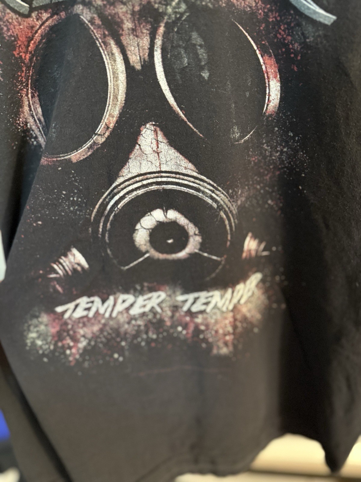 Bullet For My Valentine Temper Temper Band Tee AAA 2XL Black Graphic Shirt Y2K