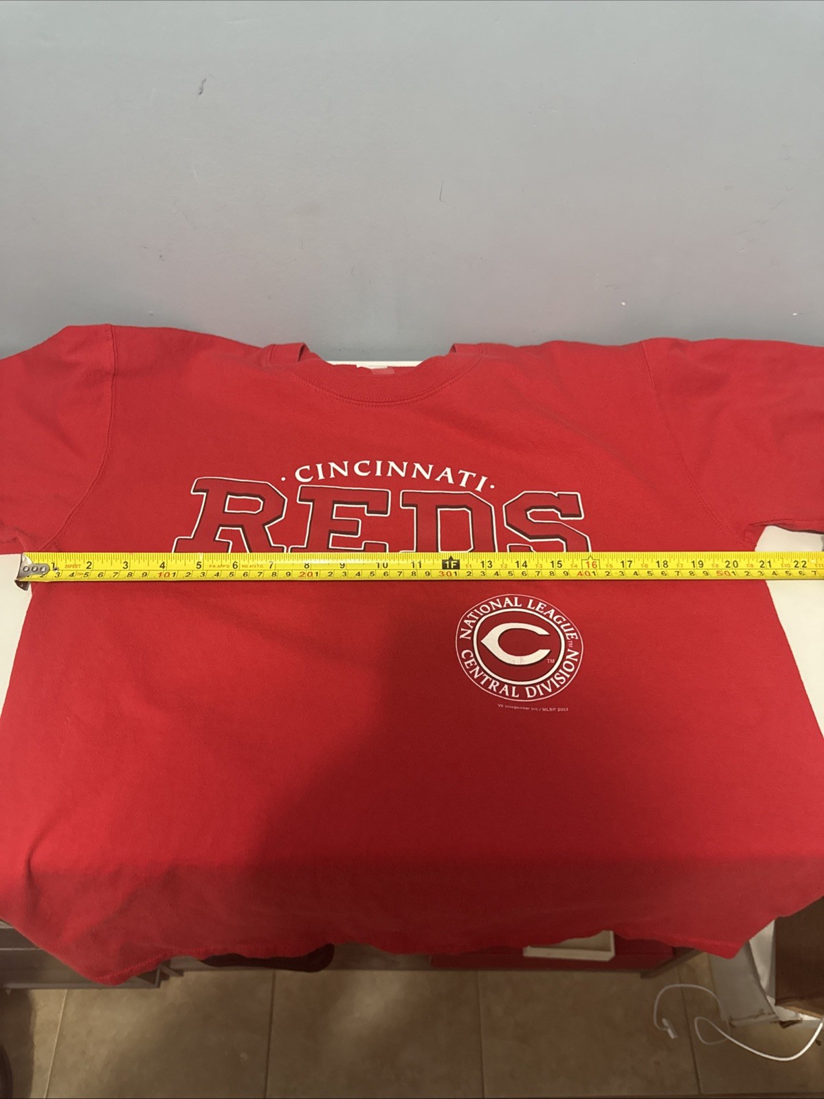 Vtg 03 Lee Sport Shirt Cincinnati Reds MLB Baseball Adult L *No Tag With Size*