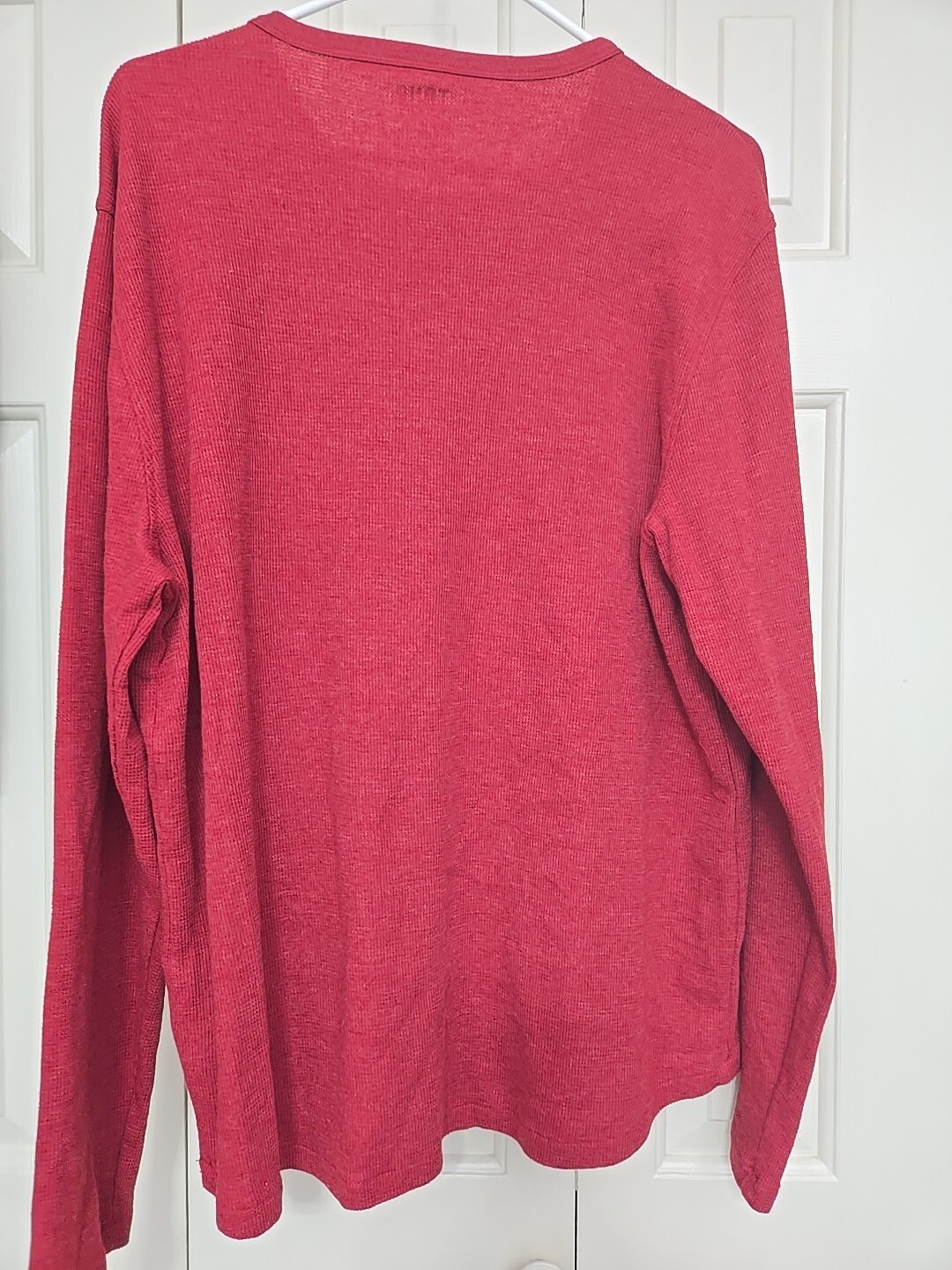 Mens True Craft Outdoor Vibes Hiking Thermal Waffle Shirt XL RED