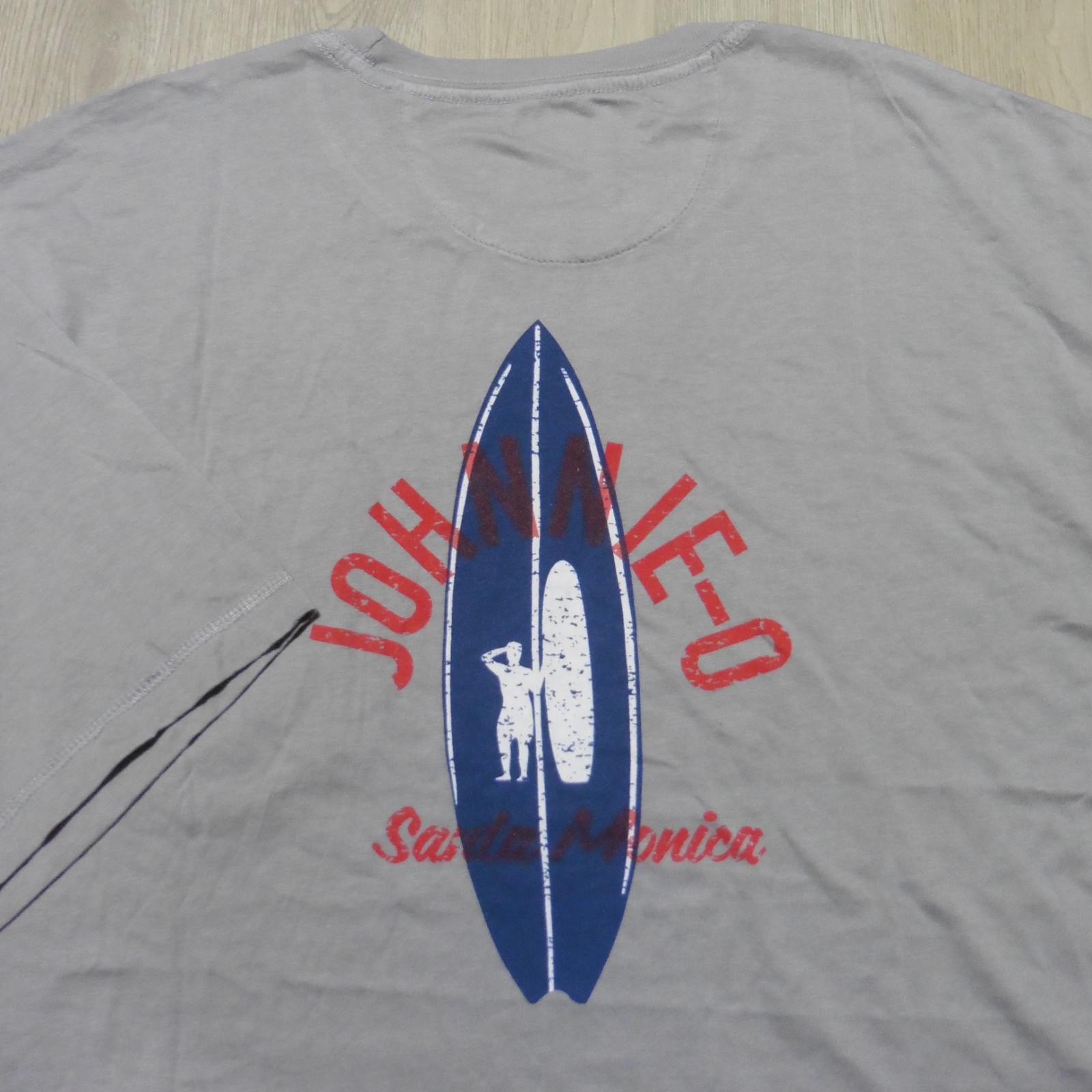JOHNNIE O Mens XL T SHIRT RIDE OUT STEEL GREY SHORT SLEEVE GOLF TEE SURFER