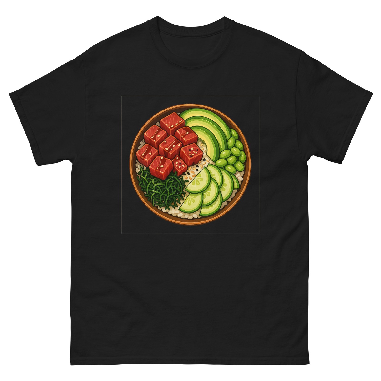 Poke Bowl Hawaii Tee | Island Style Cotton T-Shirt | Tropical Pacific Gift