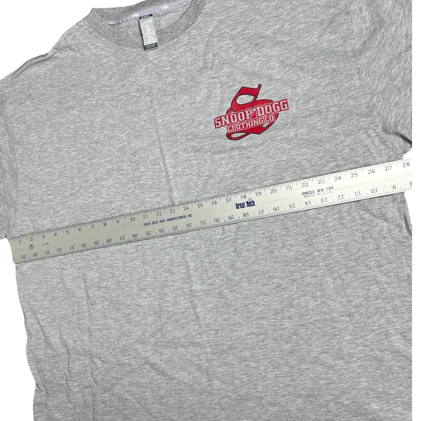 Snoop Dogg Clothing Co Mens T Shirt 3XL Gray Logo Rap Hip Hop 90s Streetwear