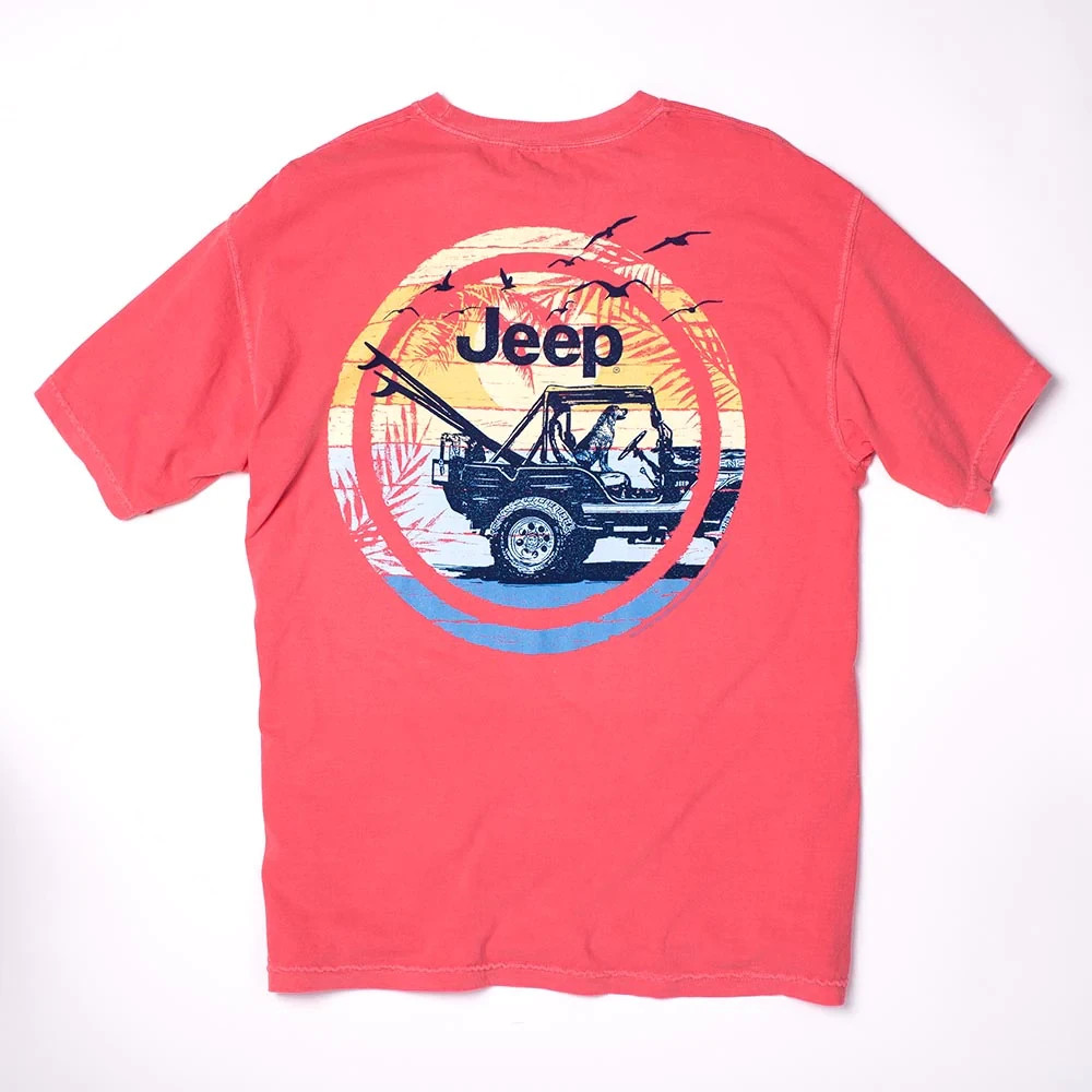 Jeep Shirt Sun Circle T-Shirt Available in S / M / XL Comfort colors NEW