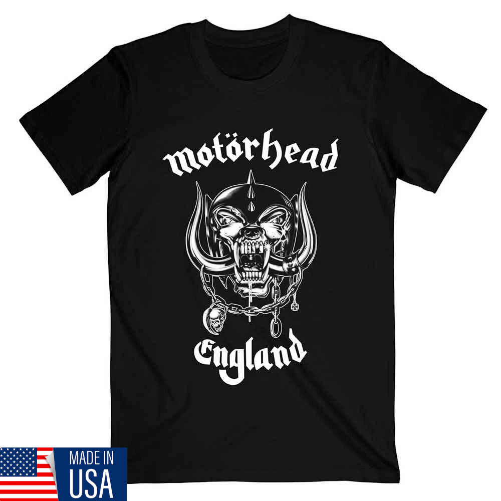 Motorhead T-Shirt England Classic Band Official Black T shirt – NEW