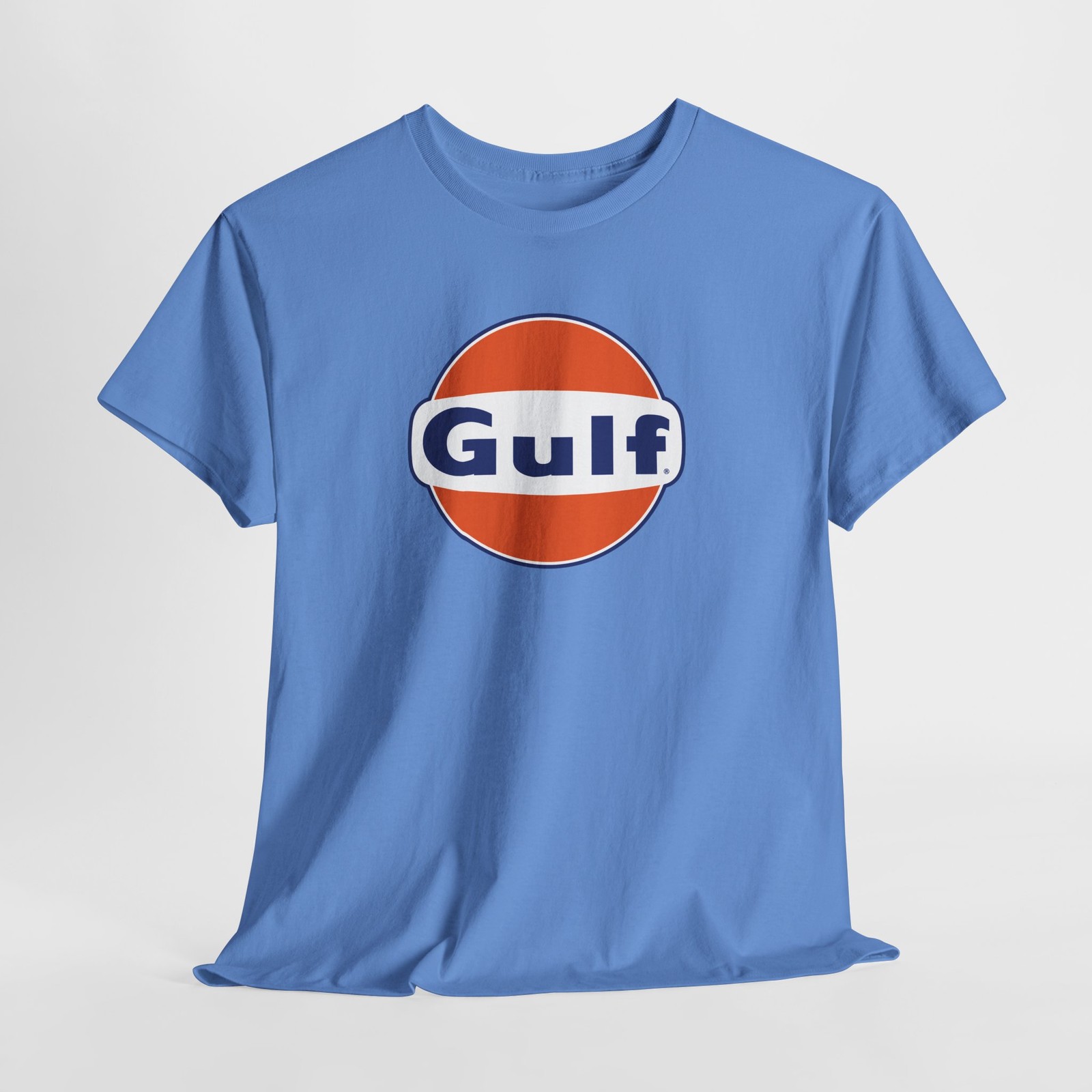 Vintage Motorsport Fans, Gulf Racing Tee, Unisex Cotton T-Shirt for, Retro Car