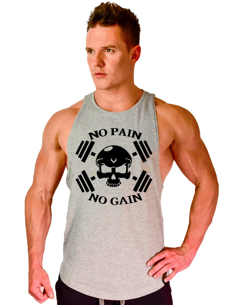 Men’s Gym Summer Bodybuilding Stringer Training Fitness Muscle Tank Top Vest