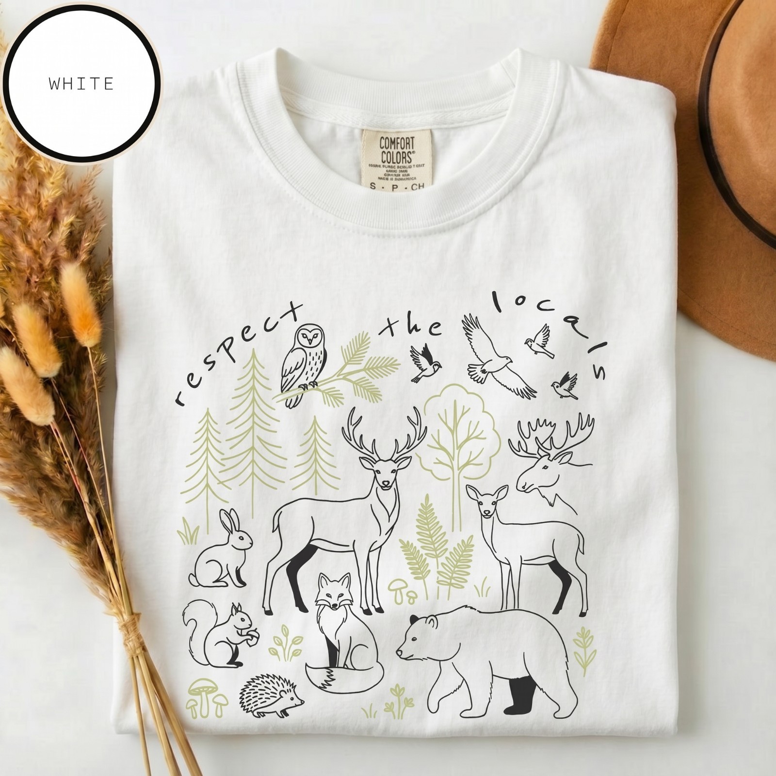 Comfort Colors Respect The Locals Shirt, National Park Tee, Camping T-Shirt