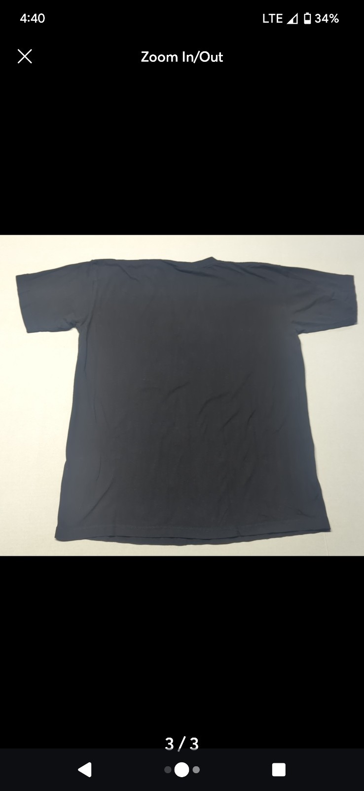 Gemrock Mens Size XL Black Cotton Short Sleeve Crew Neck T-Shirt New