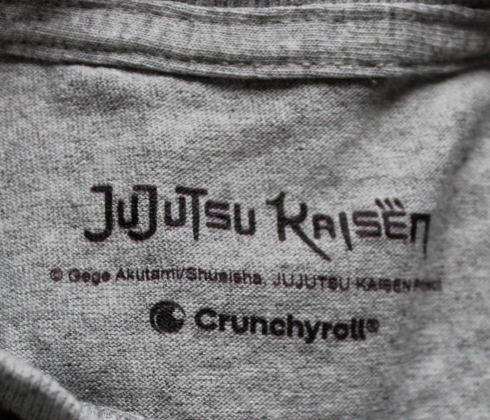 Jujusu Kaisen Unisex Adult’s High School Crew T-Shirt BL1 Grey See Description