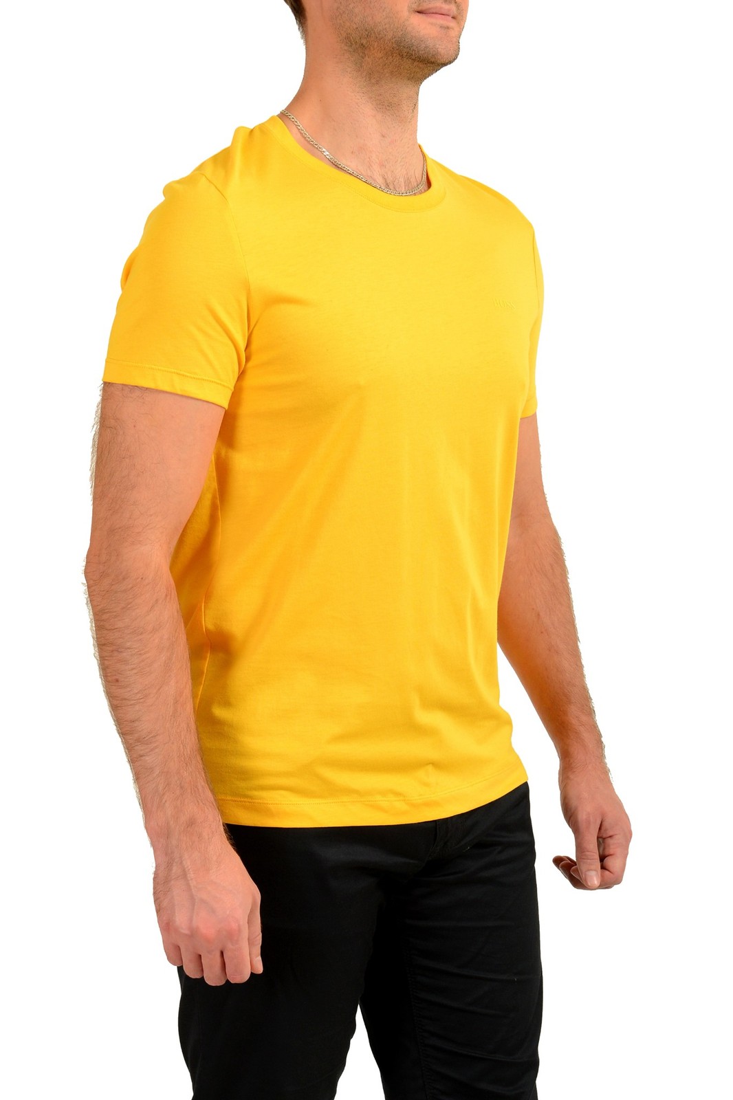 Hugo Boss Men’s “Tiburt 33” Yellow Short Sleeve T-Shirt US 2XL IT 56