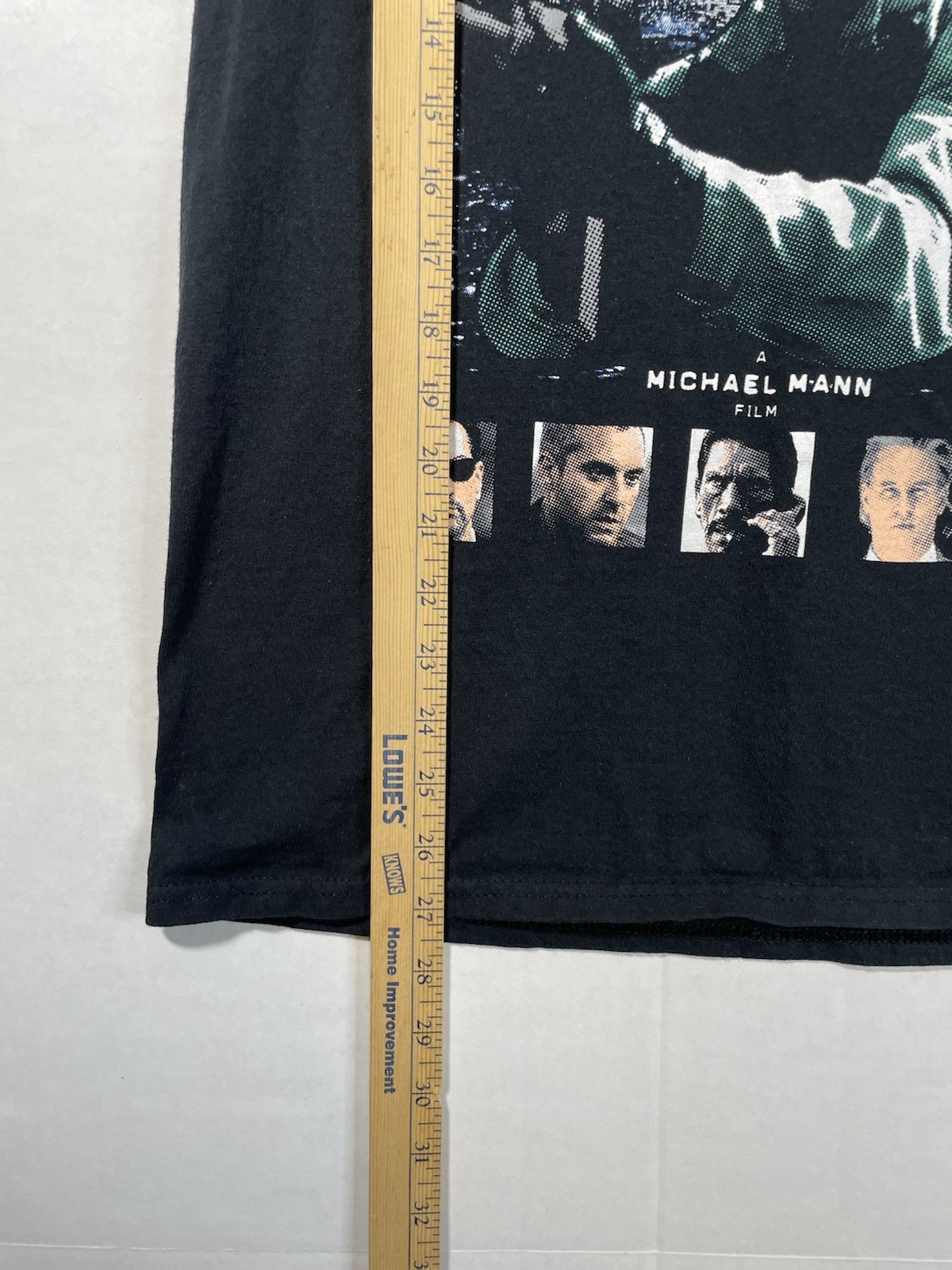 Graveyard Goods HEAT (1995) Film Large Graphic Long Sleeve T Shirt Black SIze M