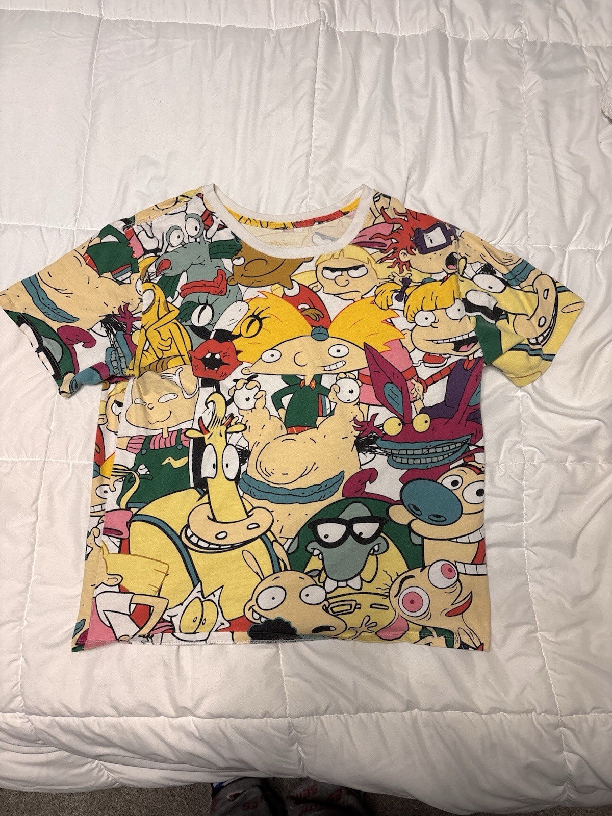 Nickelodeon Rugrats Graphic Print T-Shirt One Size Crew Neck Short Sleeve