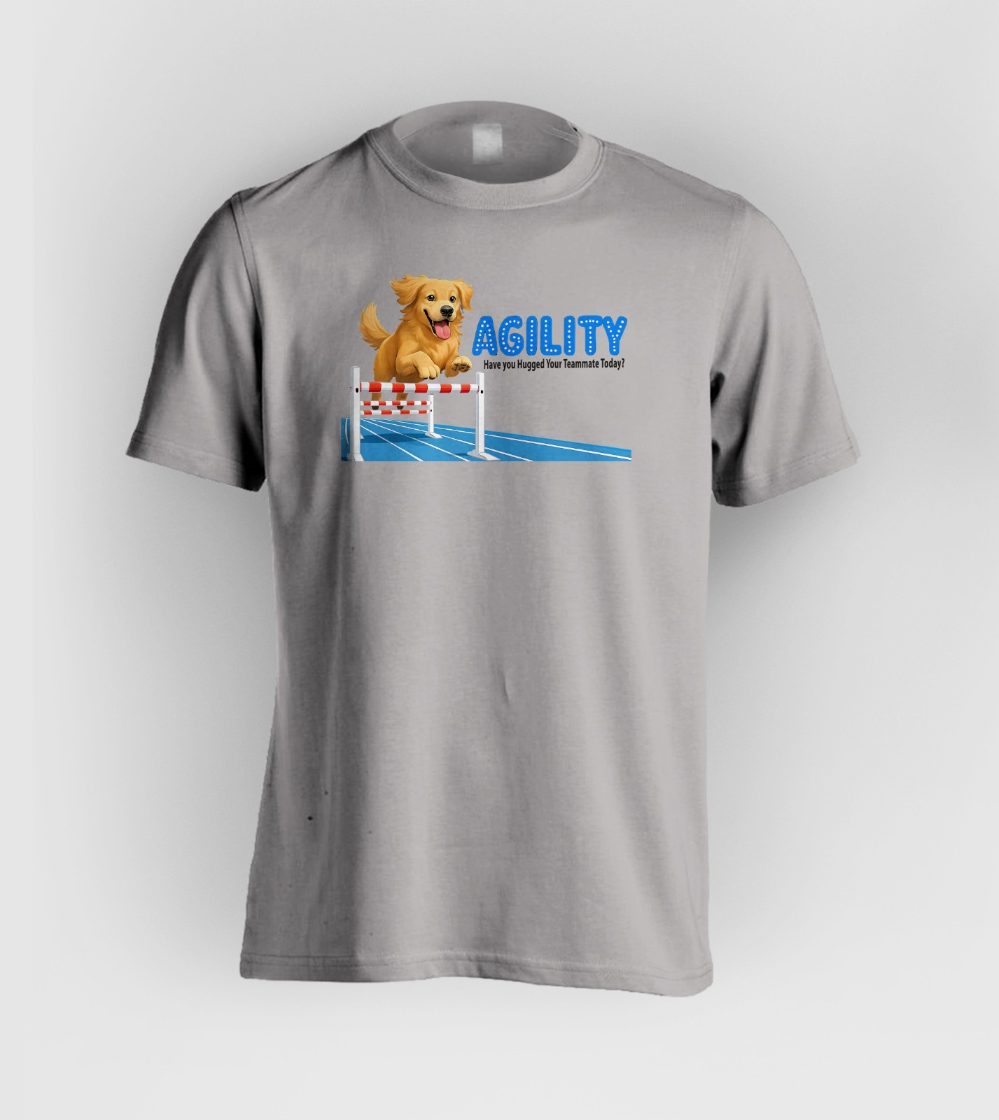 DOG AGILITY – Golden Retriever – Have You Hugged Your Teammate Today?