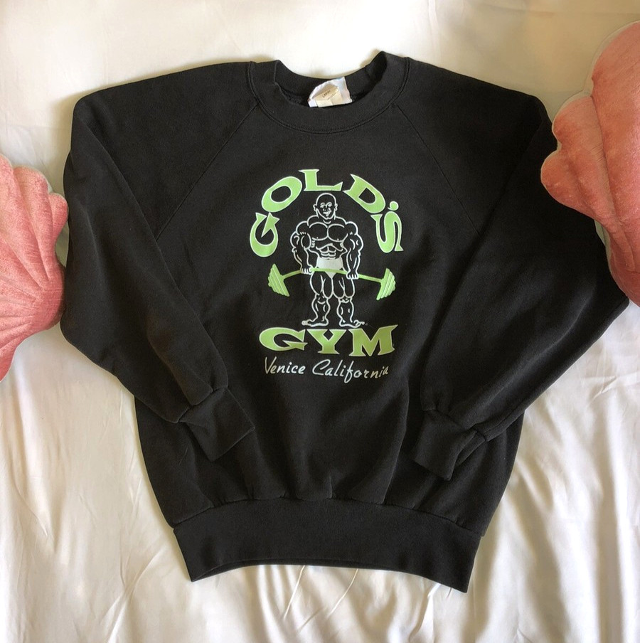 Retro 90s Gold’s Gym California Sweatshirt Vintage 90s Fitness Sweater S-5XL