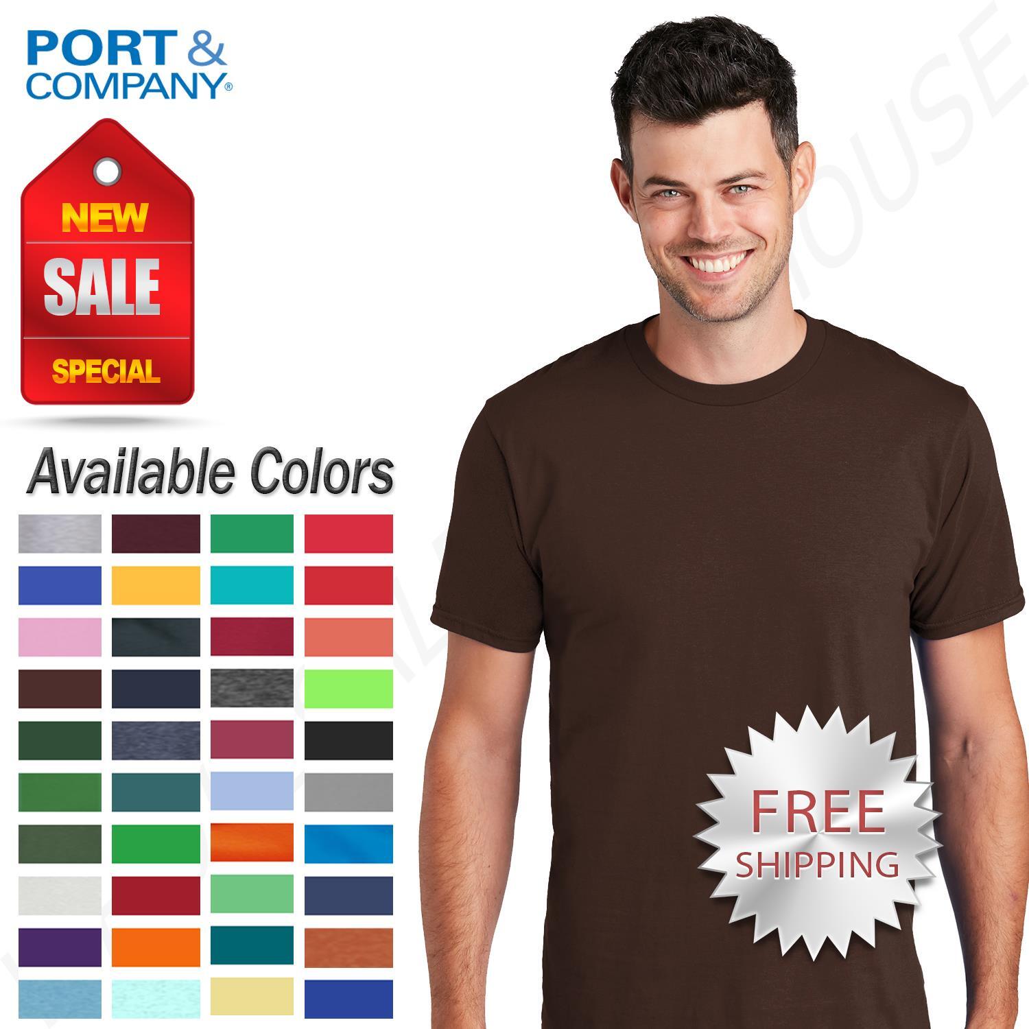 Port & Company Men’s Shprt Sleeve Crew Neck Fan Favorite Cotton T-Shirt PC450