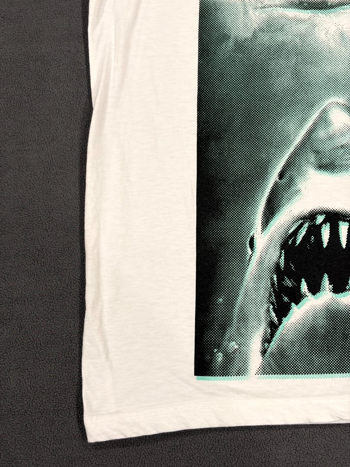 Jaws Tank Top Mens Large White Shark 1975 Swimmer Horror Adventure Film Graphic