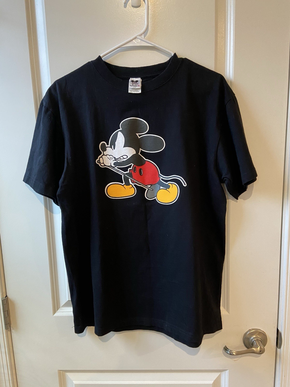 New Disney Number Nine Sz 3 – Med – Vedder Mickey Black TShirt, Tokyo Colab 2000