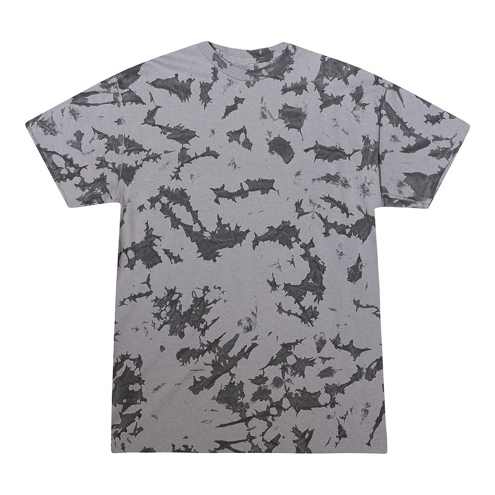 Multi-Color Tie Dye Iced T-Shirts, Adults Short Sleeve Cotton Colortone