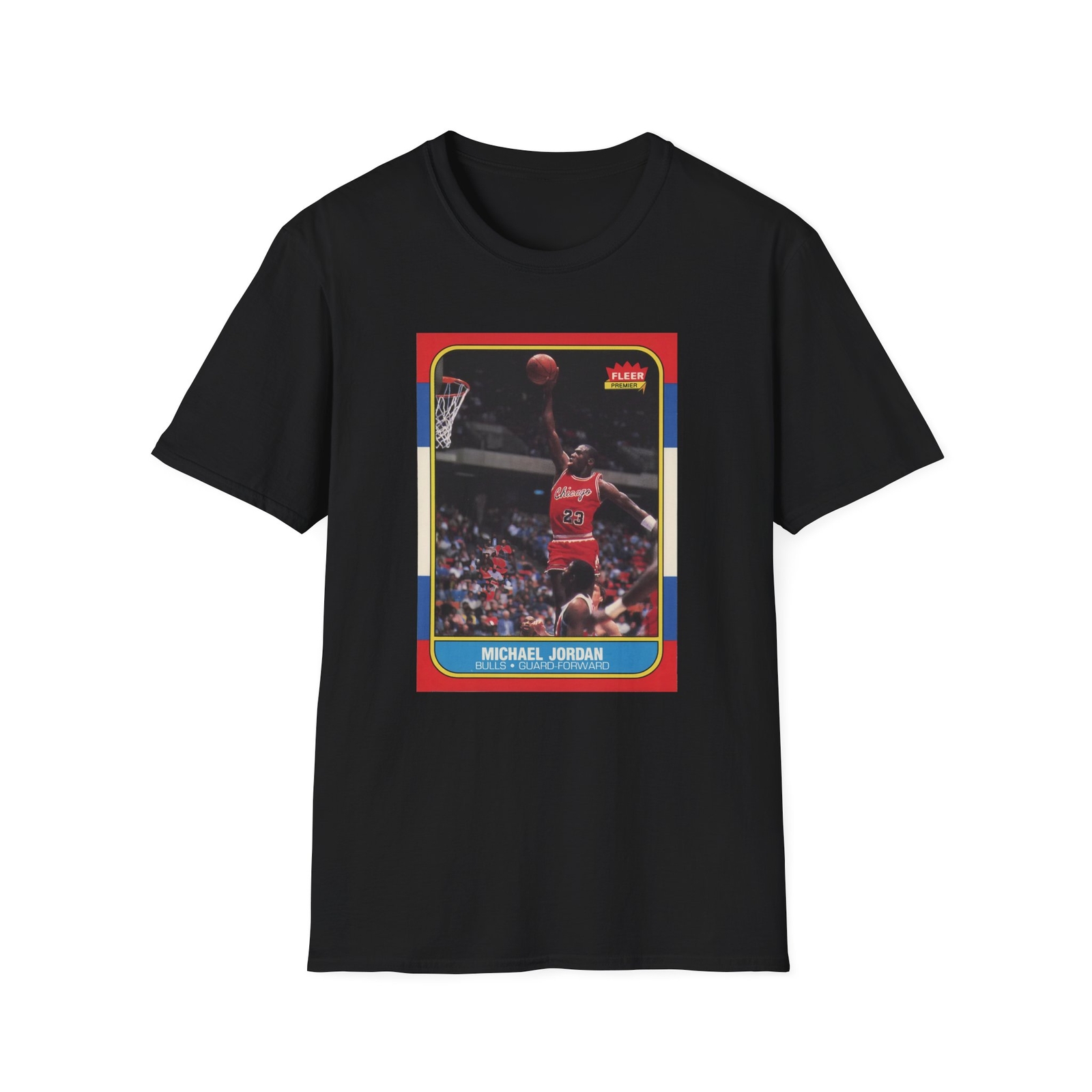 Michael Jordan Rookie Card T-Shirt – Vintage 1986 Fleer Basketball #57 PSA 10