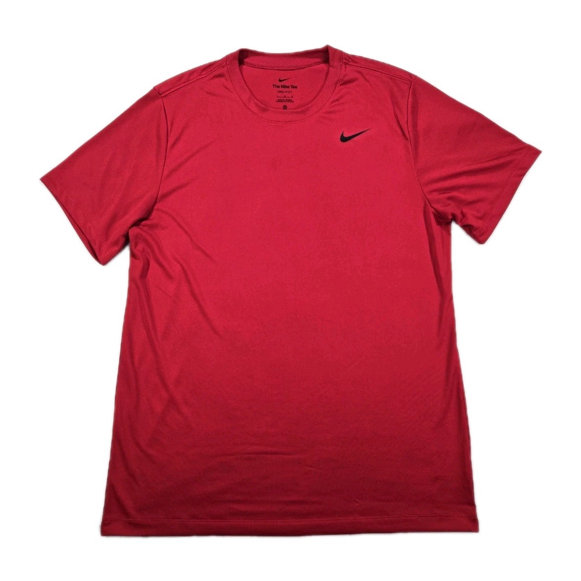 Mens Nike DriFit Legend Fitness Short Sleeve T Shirt Red Large Workout Gym
