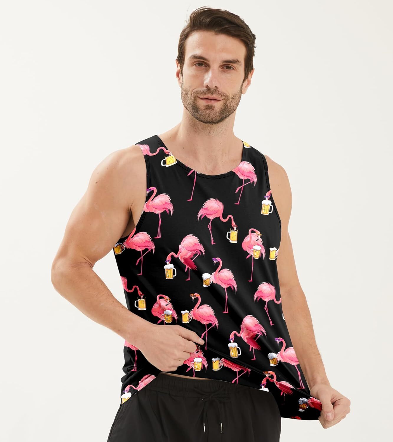 Mens Tank Tops Funny Graphic Summer Sleeveless Tank Top,comfortable, breathable