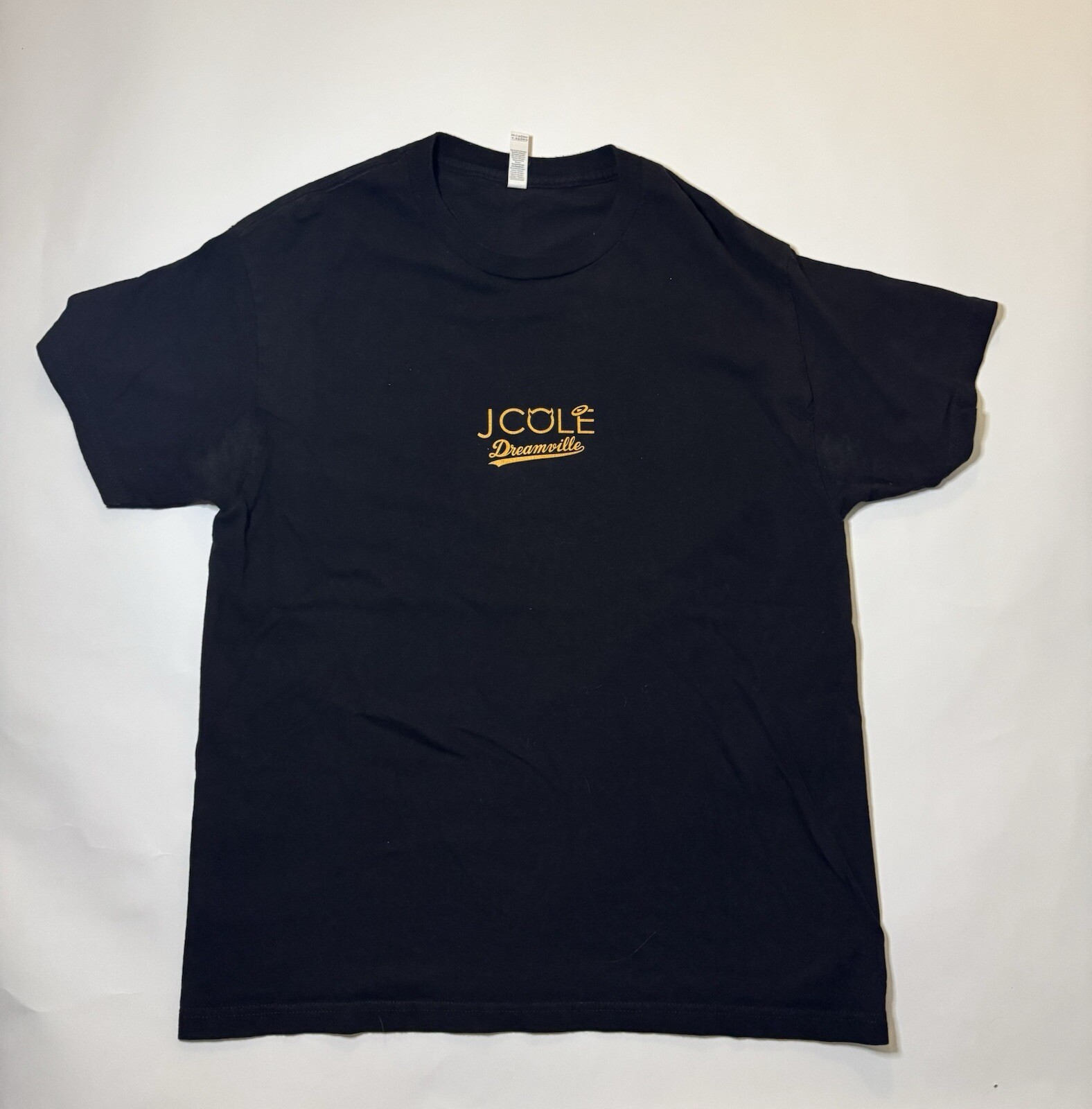 J Cole Shirt Large Black Dreamville Hip Hop Music Graphic Tee Spell Out