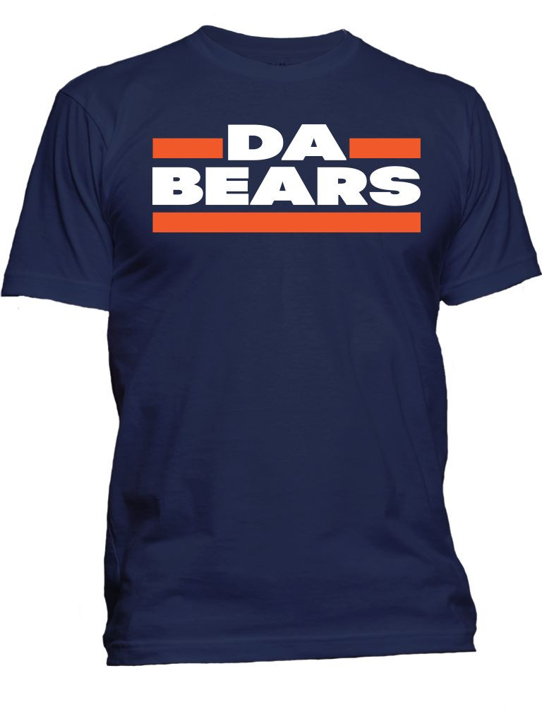 New Men’s Da Bears Chicago Football T-Shirt Athletic Sports Fan Graphic Tee