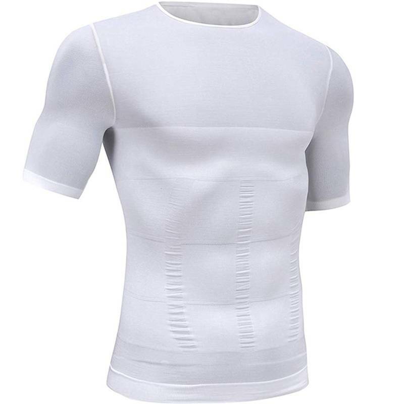 Men’s Slimming Body Shaper Vest Abs Abdomen Compression Shirt Workout Tank Top