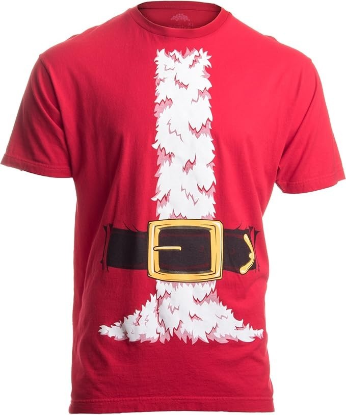 Holiday Santa Claus Costume Tees | Christmas Novelty Shirts Unisex T-Shirt – XL