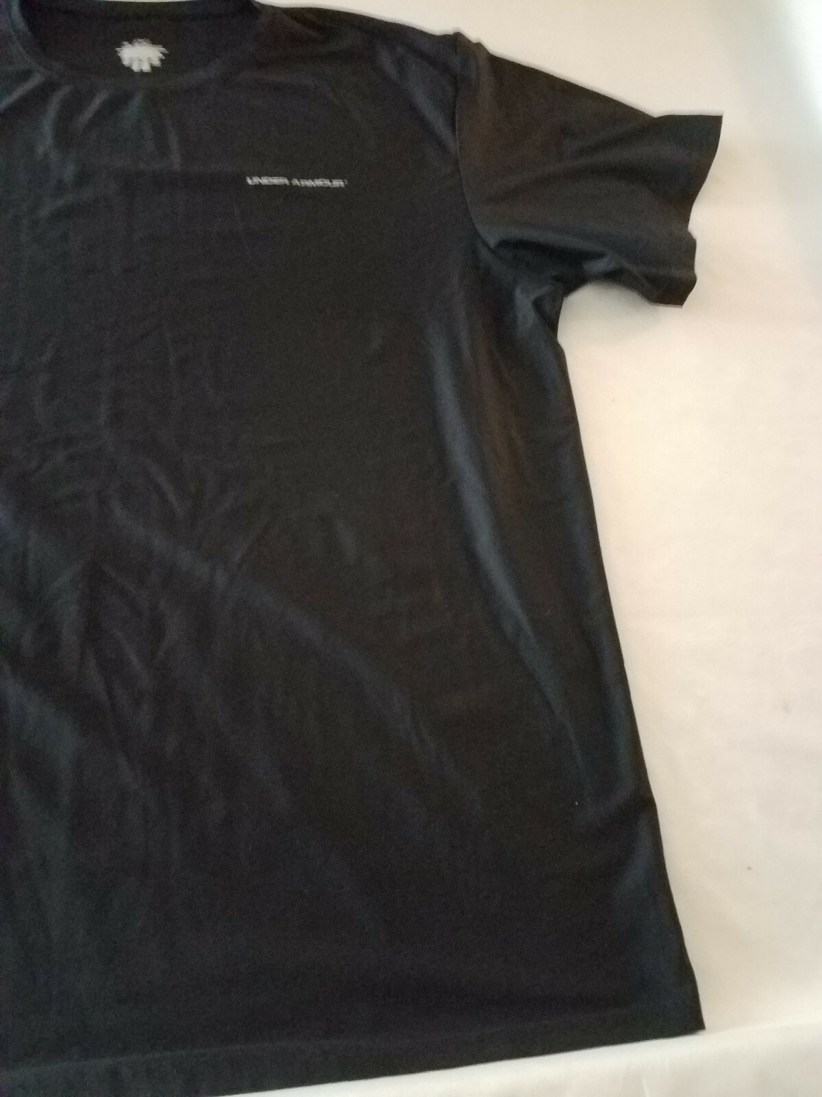 Under Armour Black T-Shirt Short Sleeve Men’s XL Athletic Polyester Elastane
