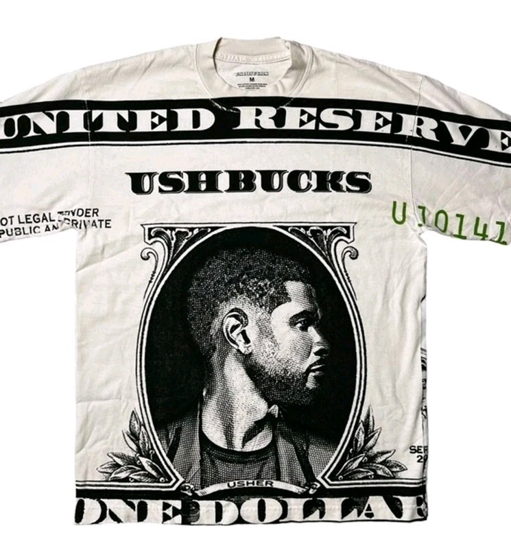 Usher AOP Usher Bucks The Colosseum Graphic T-Shirt Men’s 2XL New Sealed