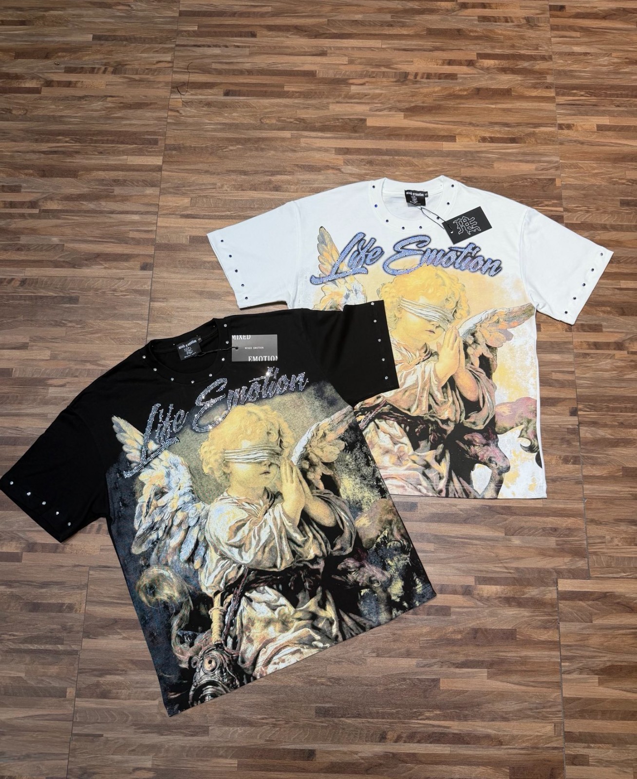 Black/White MIXED EMOTION T-Shirt S-M-L-XL