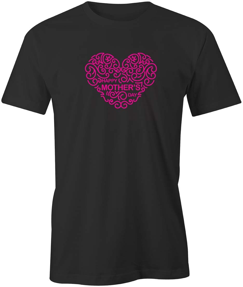 HAPPY MOTHERS DAY TShirt Tee Short-Sleeved Cotton CLOTHING MOM HEART S1BSA15