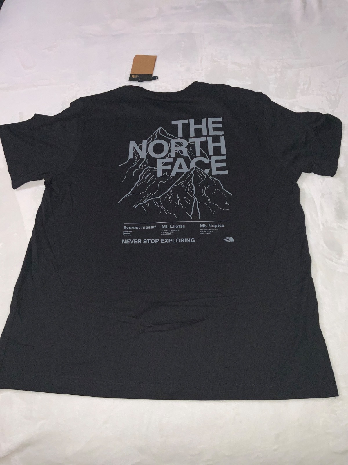 NWT THE NORTH FACE MENS MOUNTAIN TOP SHORT SLEEVE T-SHIRT XLARGE BLACK