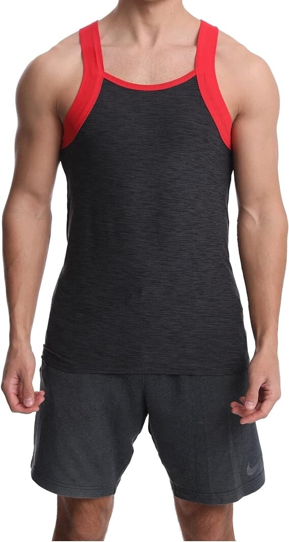 Different Touch Men’s Dry Fit Square Cut G-unit Style Tank Top A-shirts