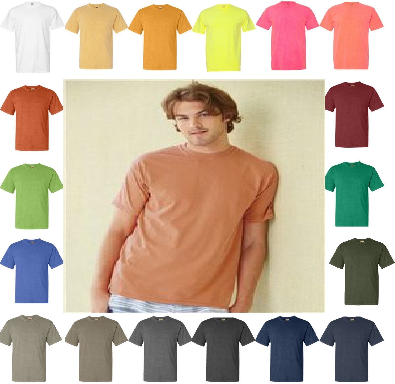 Comfort Colors Pigment Dyed Short Sleeve 100% Ringspun Cotton T-Shirt 1717 Sale!