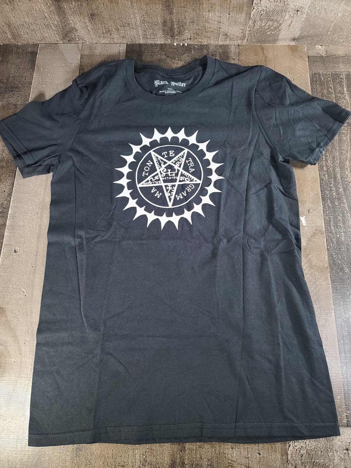 New Black Butler Demonic Contract Seal Sebastian T Shirt Anime Sizes Sm-Xl