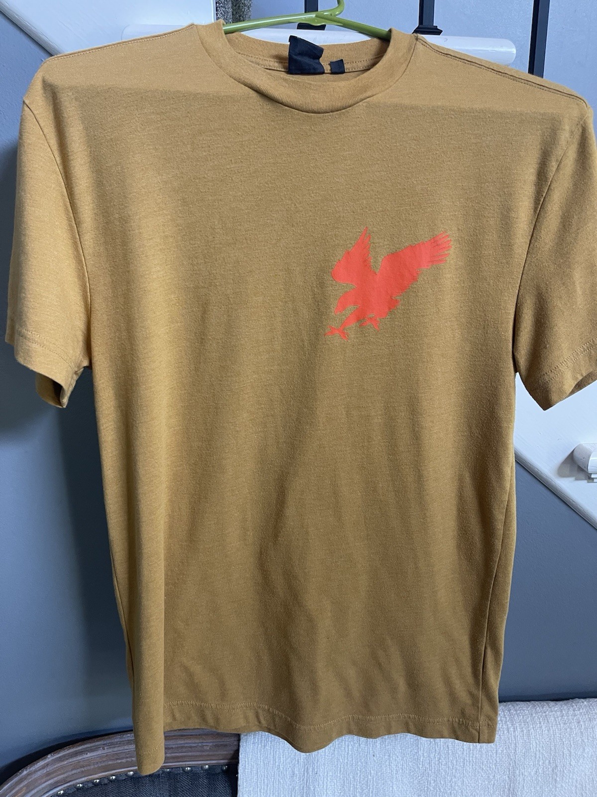 Mens Filson Short Sleeve Soft Graphic Heather Gold Yellow Tee T-Shirt Size XS
