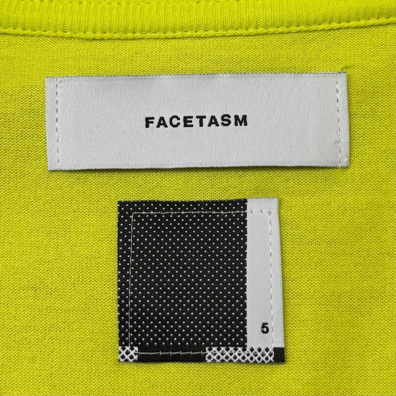 FACETASM 25SS FOIL BIG TEE NAT-TEE-U01 lime 5 （96426A）