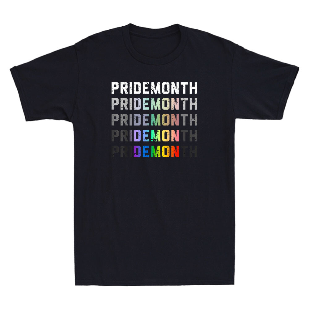 Pride Month For Demon LGBT Gay Pride Month Transgender Lesbian Vintage T-Shirt