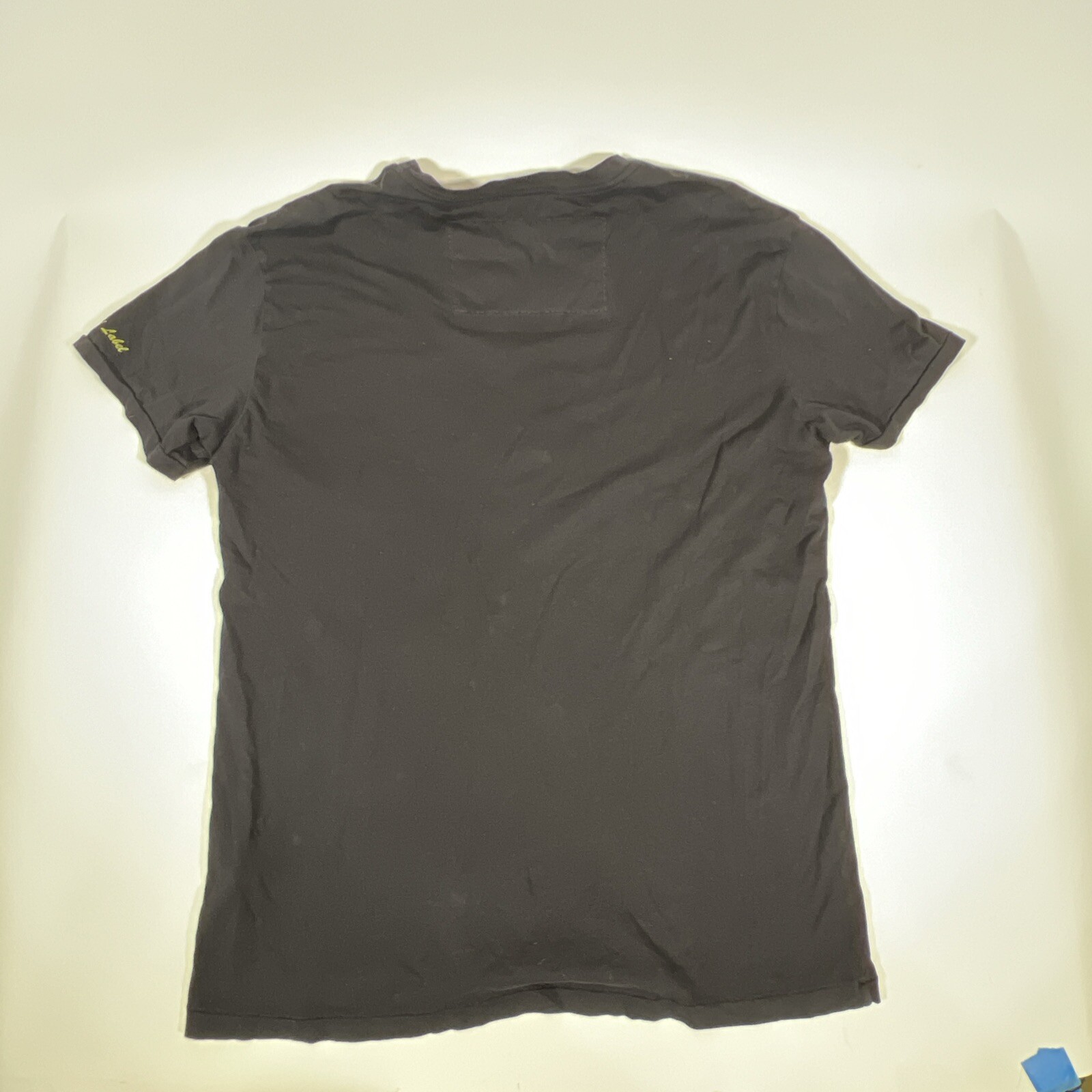 Robin’s Jean Red Label Black Shirt Gold Foil Print – Men’s Size XL