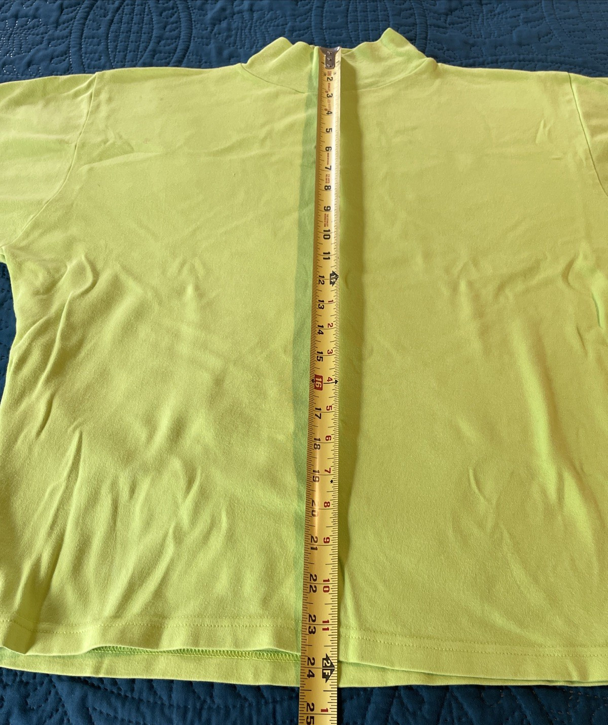 VINTAGE 90’S LIME GREEN SHIRT, HIGH NECK, SAN FRANCSICO CITY STREETS L