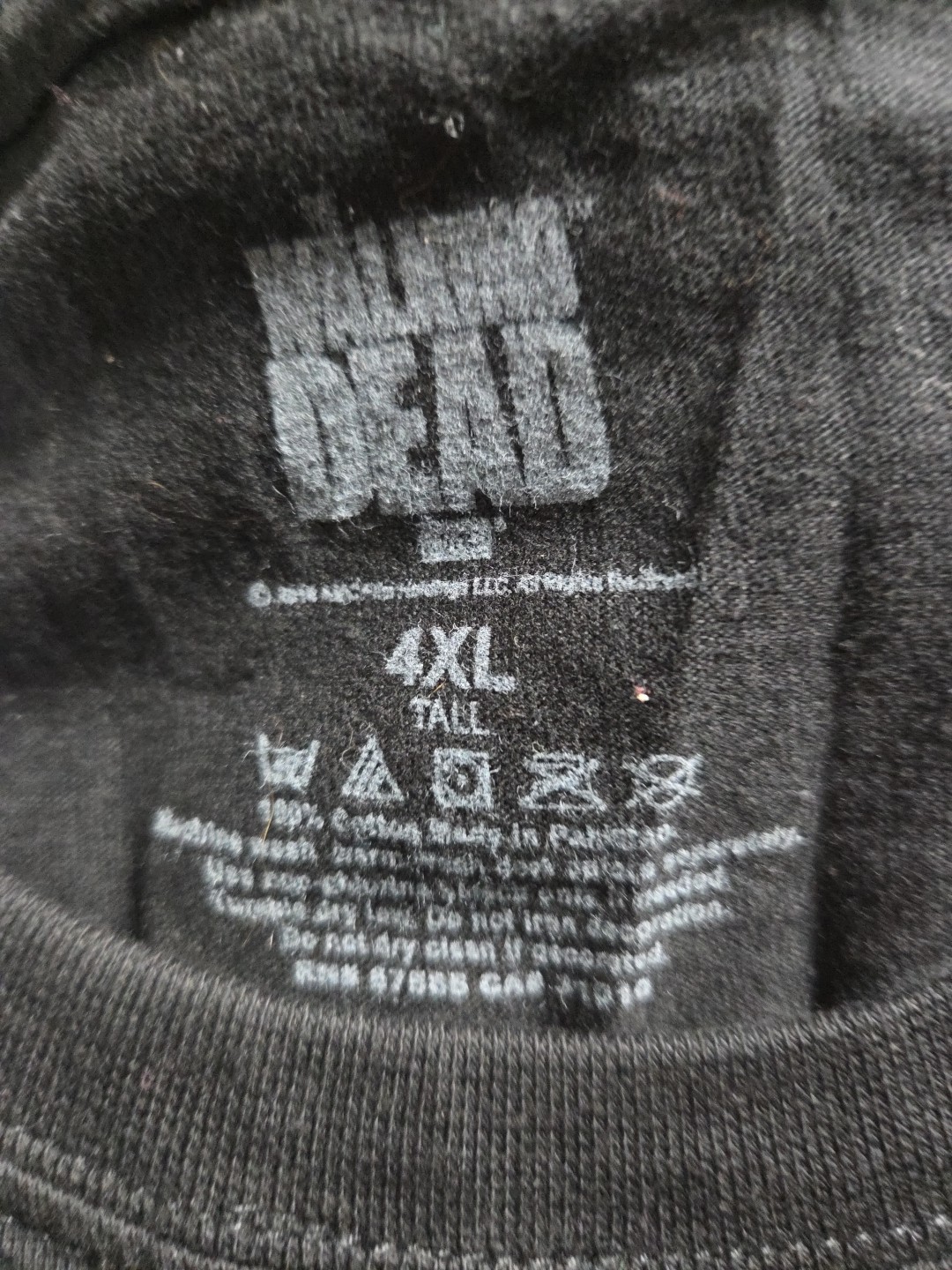 The Walking Dead Tee Black Men’s 4xl AMC TV Show 2013 Horror Zombie Series
